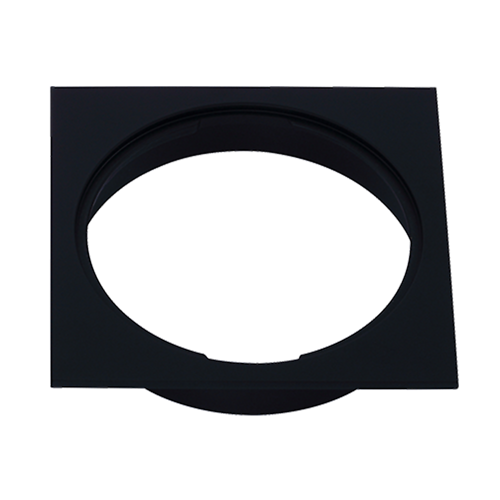 Square Black Floor Grate Drain 110 mm Full Brass Construction