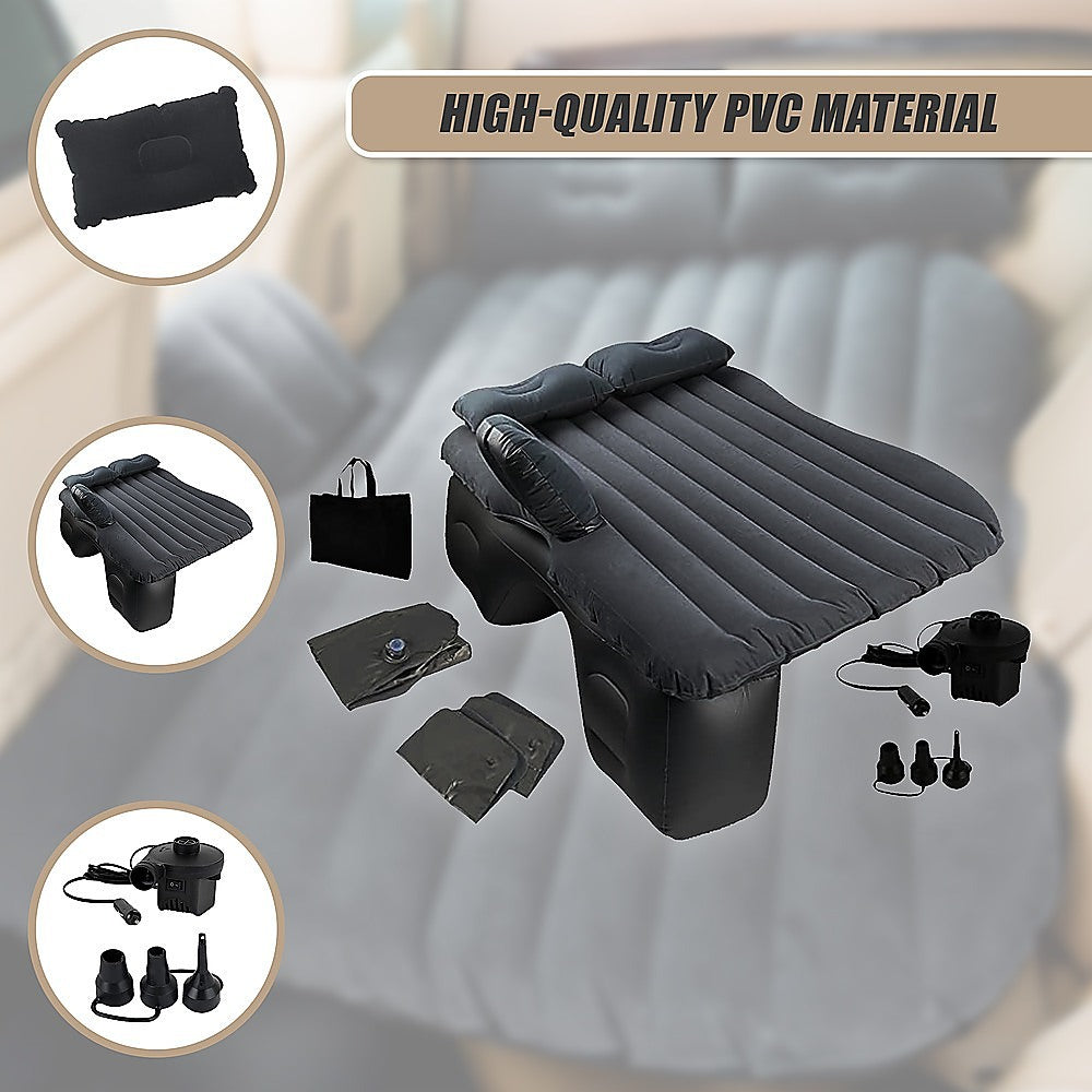 Inflatable Car Back Seat Mattress Portable Travel Camping Air Bed Rest Sleeping