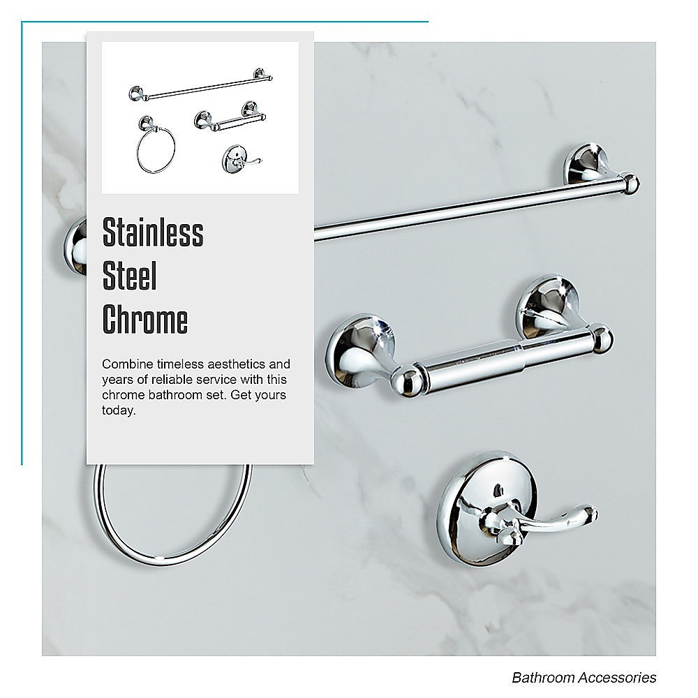 4 Piece Towel Bar Set Bath Accessories Bathroom Hardware