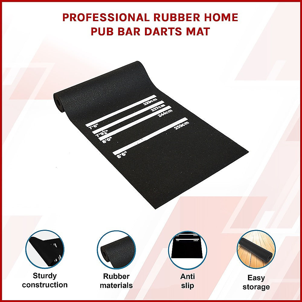 Professional Rubber Home Pub Bar Darts Mat