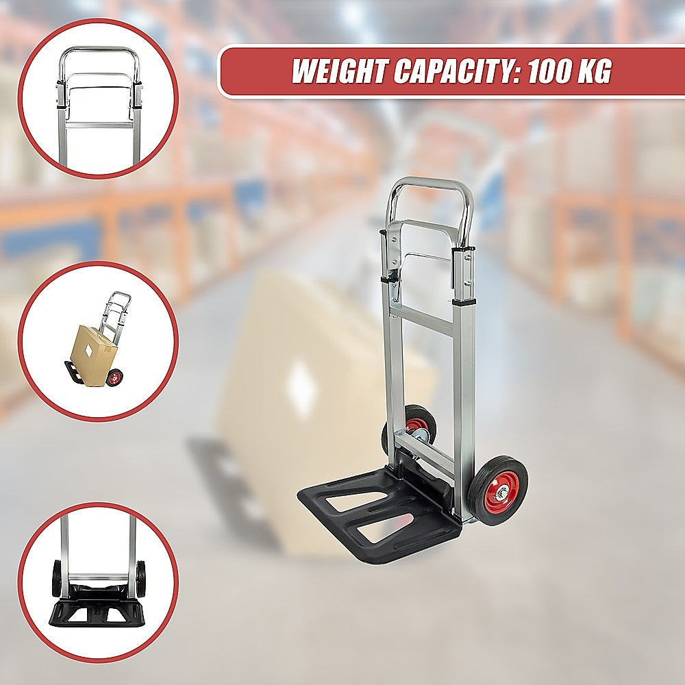 100kg Trolley Folding Hand Truck Sack Barrow