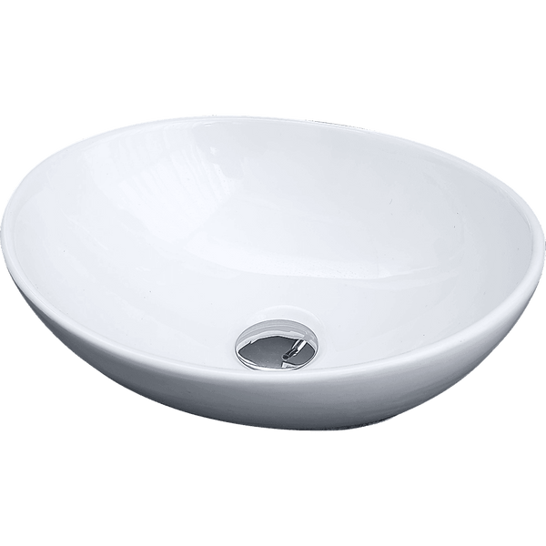 Above Counter Bathroom Vanity Oval Ceramic Basin - John Cootes