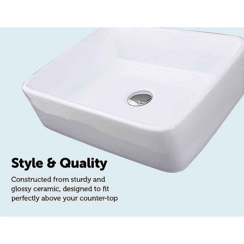 Above Counter Bathroom Vanity Square Basin - John Cootes