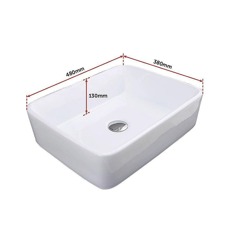Above Counter Bathroom Vanity Square Basin - John Cootes