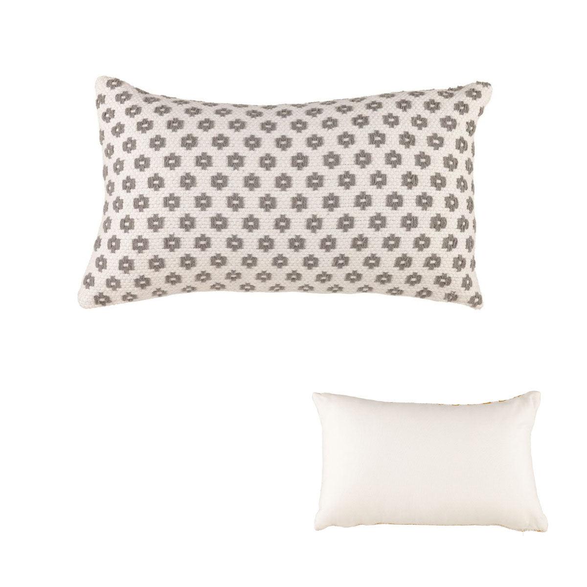 Accessorize Norah Grey Rectangular Filled Cushion 30cm x 50cm - John Cootes