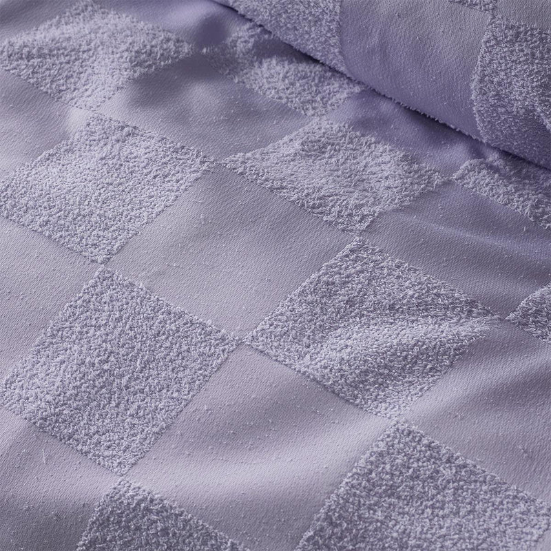 Accessorize Tipo Lilac Chenille Quilt Cover Set King - John Cootes