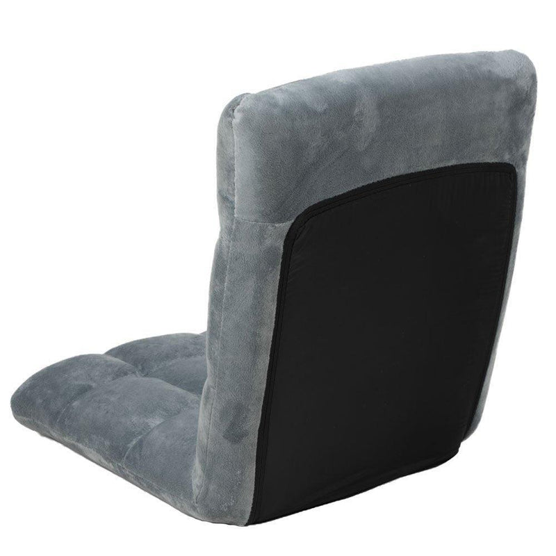 Adjustable Cushioned Floor Gaming Lounge Chair 99 x 41 x 12cm - Grey - John Cootes