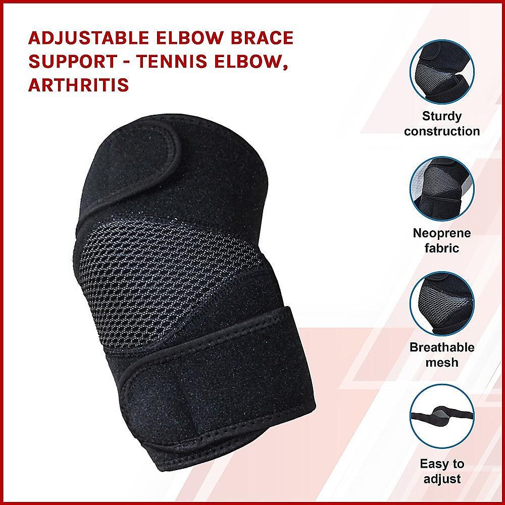 Adjustable Elbow Brace Support - Tennis Elbow, Arthritis - John Cootes