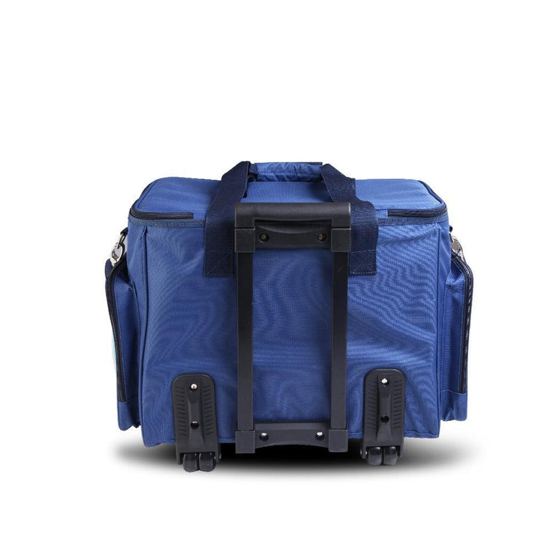 Alfresco 6 Person Picnic Bag Trolley Set - Blue - John Cootes