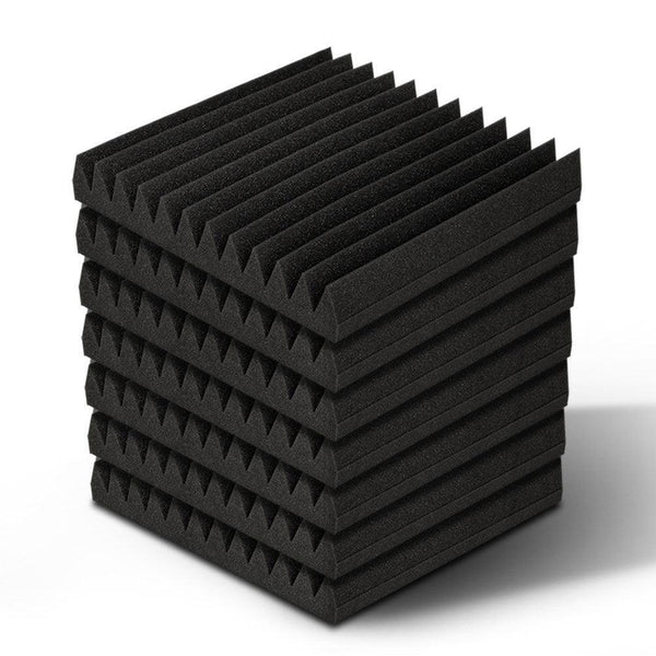 Alpha 20pcs Acoustic Foam Panels Tiles Studio Sound Absorbtion Wedge 30X30CM - John Cootes