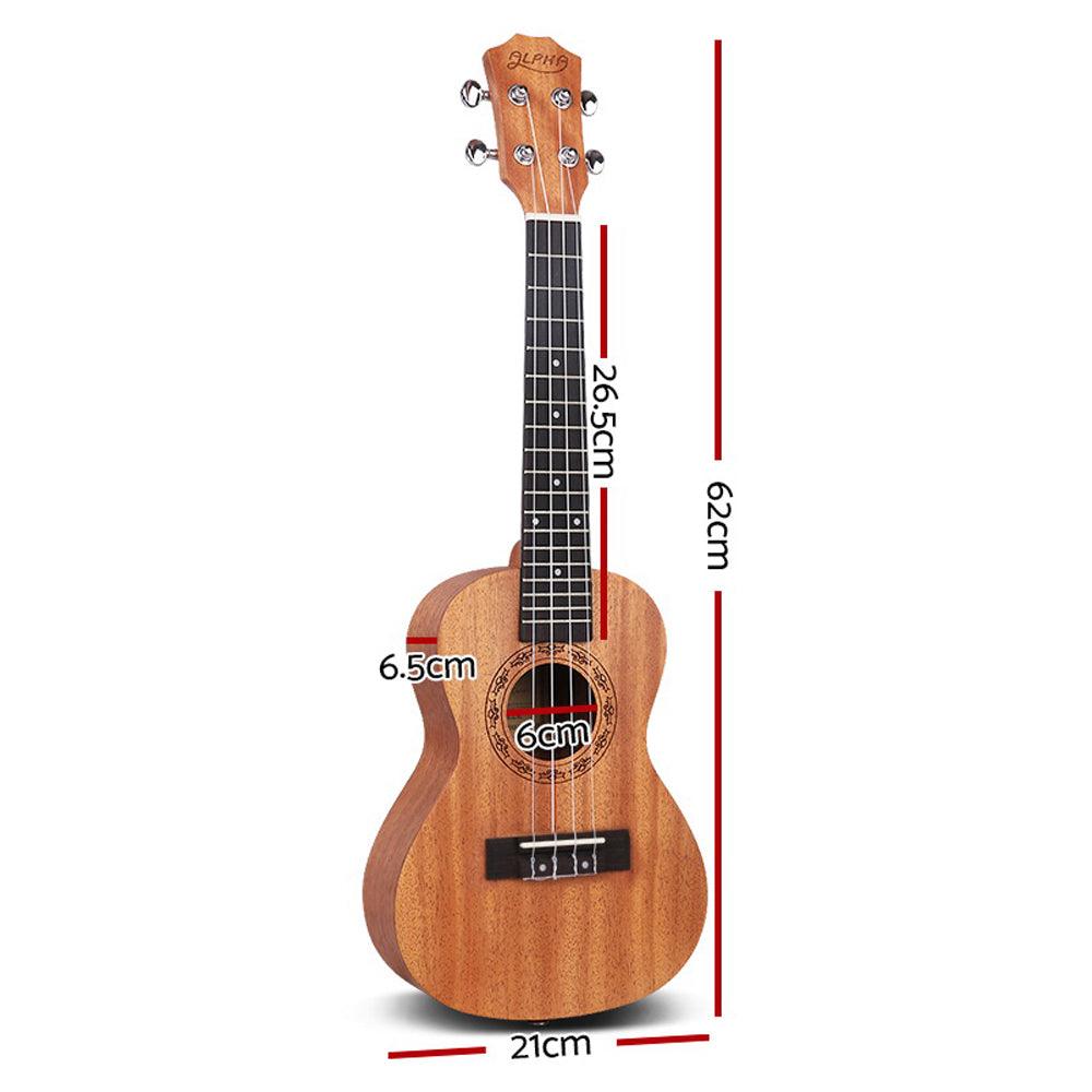 ALPHA 23 Inch Concert Ukulele Mahogany Ukeleles Uke Hawaii Guitar - John Cootes