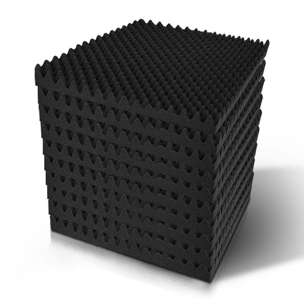 Alpha 40pcs Acoustic Foam Panels Studio Sound Absorption Eggshell 50x50CM - John Cootes