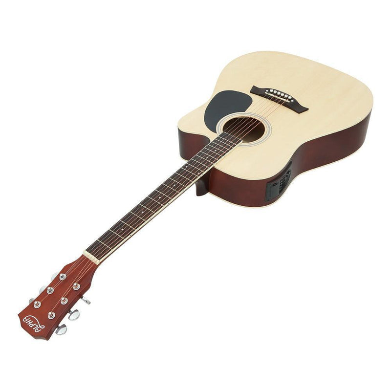 Alpha 41'' Inch Electric Acoustic Guitar Wooden Classical EQ With Pickup Bass Natural - John Cootes