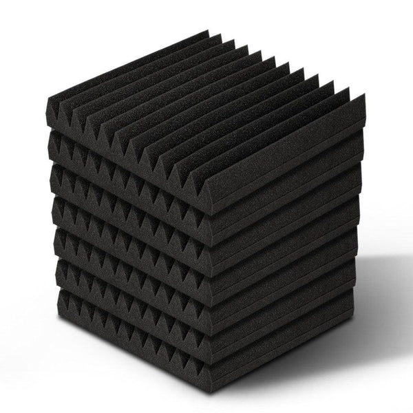 Alpha 60pcs Acoustic Foam Panels Tiles Studio Sound Absorbtion Wedge 30X30CM - John Cootes