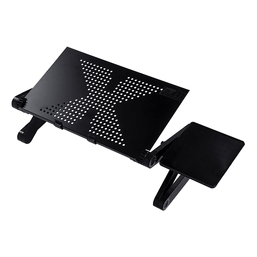 Aluminium Alloy Folding Laptop Computer Stand Desk Table Tray On Bed Mouse - John Cootes