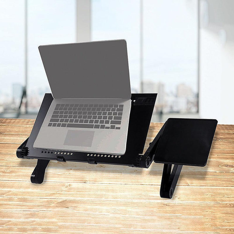 Aluminium Alloy Folding Laptop Computer Stand Desk Table Tray On Bed Mouse - John Cootes