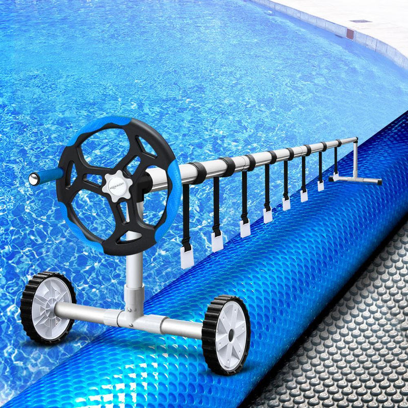 Aquabuddy 10.5x4.2m Solar Swimming Pool Cover Roller Blanket Bubble Heater - John Cootes