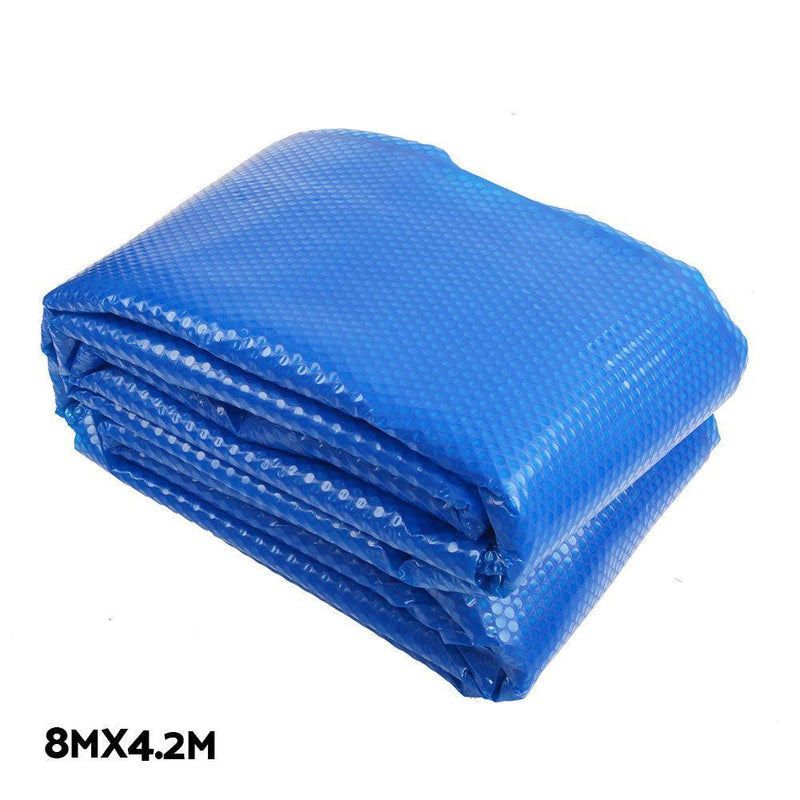 Aquabuddy Pool Cover Roller 8x4.2m Solar Blanket Swimming Pools Covers Bubble - John Cootes