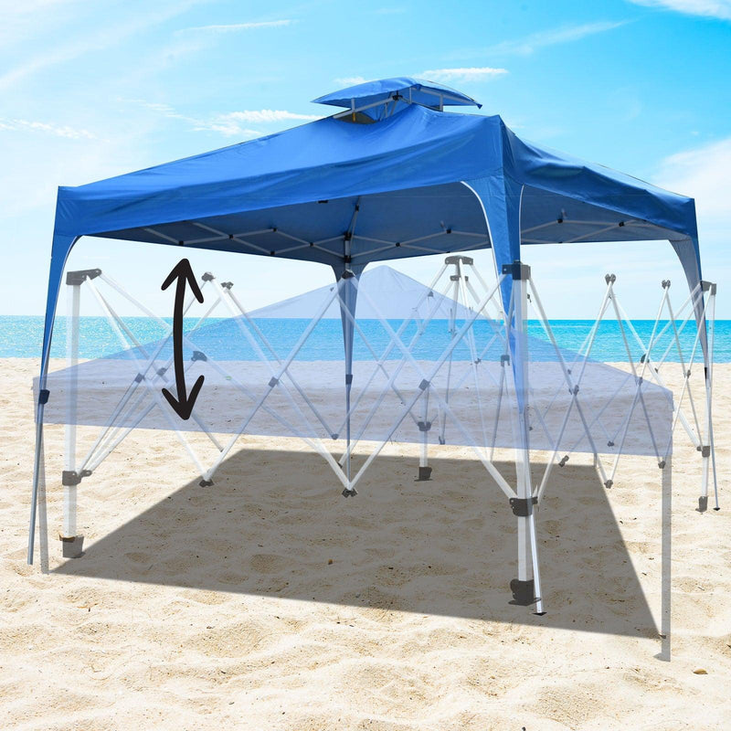 Arcadia Furniture 3M x 3M Outdoor Folding Tent - Navy - John Cootes