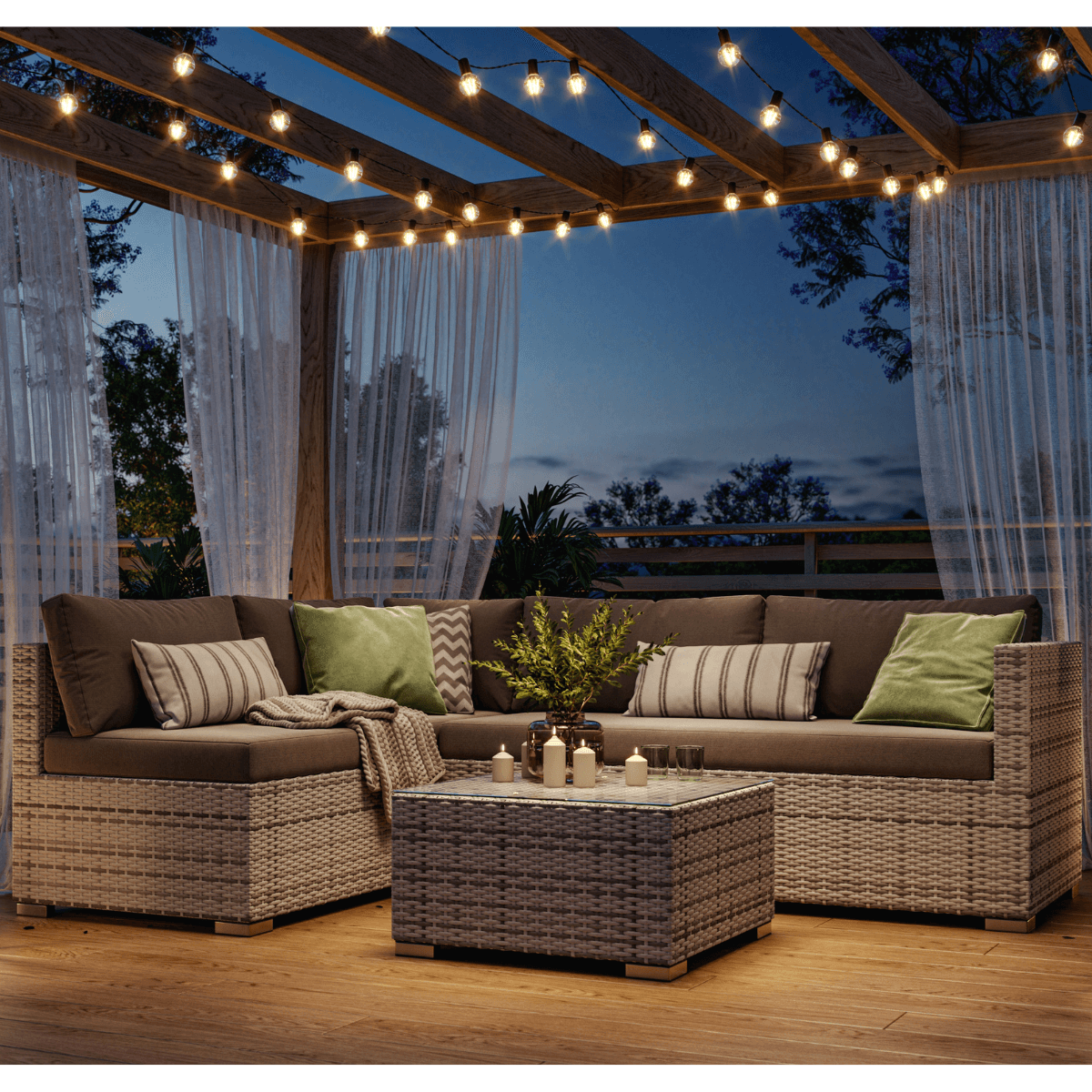 Archie 4 Seater Outdoor Lounge set - John Cootes