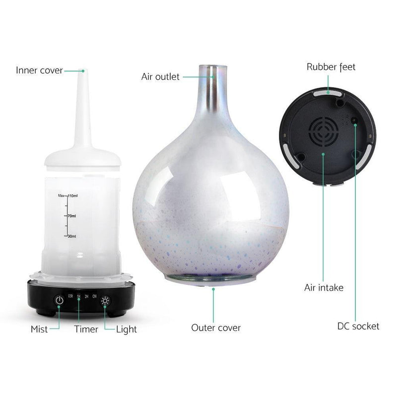 Aroma Diffuser 3D LED Light Oil Firework Air Humidifier 100ml - John Cootes