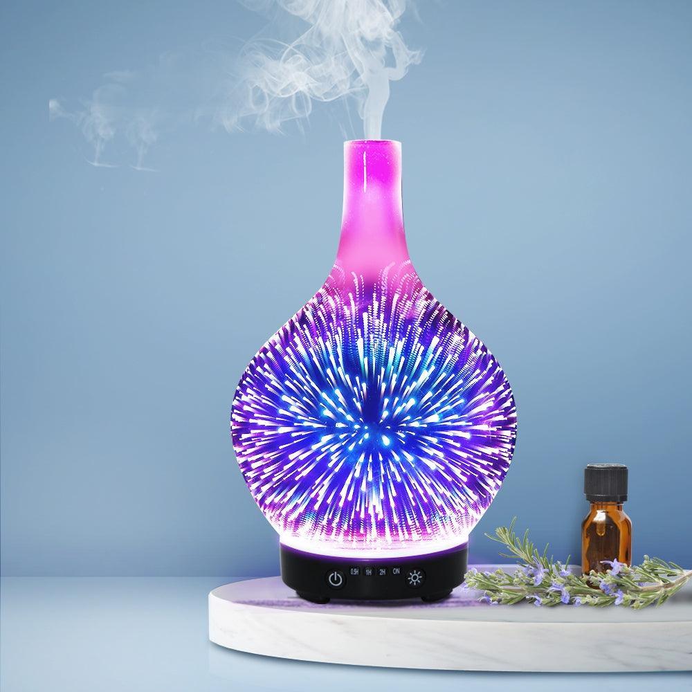 Aroma Diffuser 3D LED Light Oil Firework Air Humidifier 100ml - John Cootes