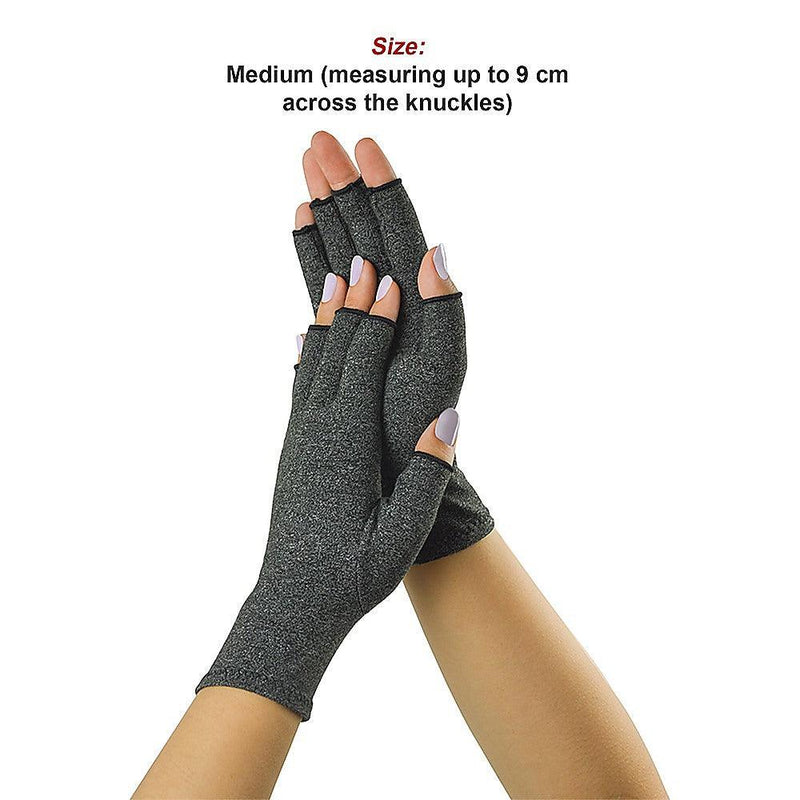 Arthritis Gloves Compression Joint Finger Hand Wrist Support Brace - Medium - John Cootes
