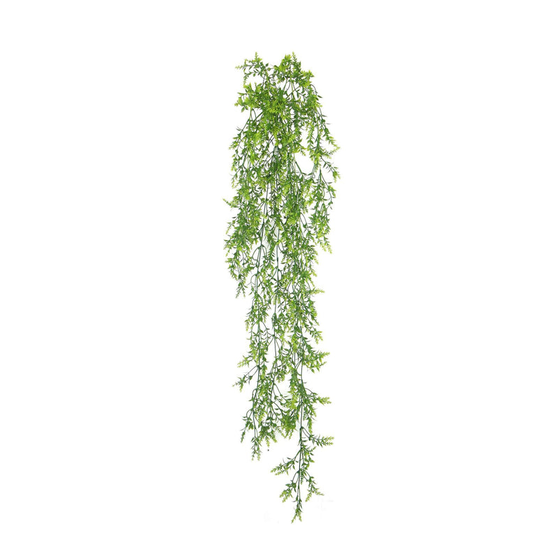 Artificial Dense Hanging Evergreen Plant (Two-Tone) UV Resistant 80cm - John Cootes