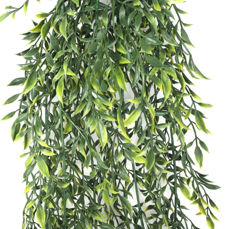 Artificial Hanging Ruscus Leaf Plant UV Resistant 90cm - John Cootes