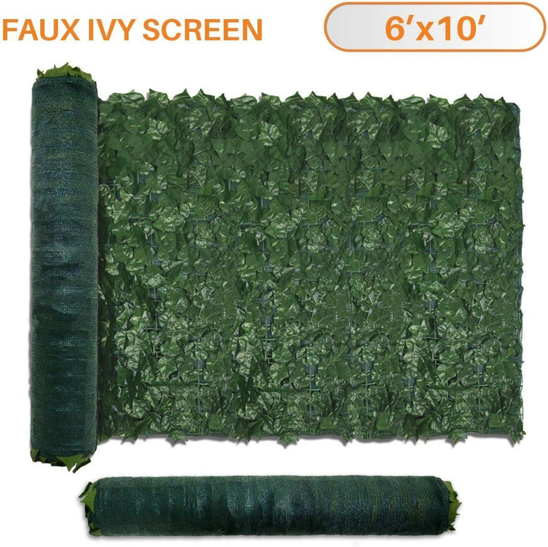 Artificial Ivy Leaf Hedging & Privacy Screen (shade cloth backing) 3m x 1m Roll - John Cootes
