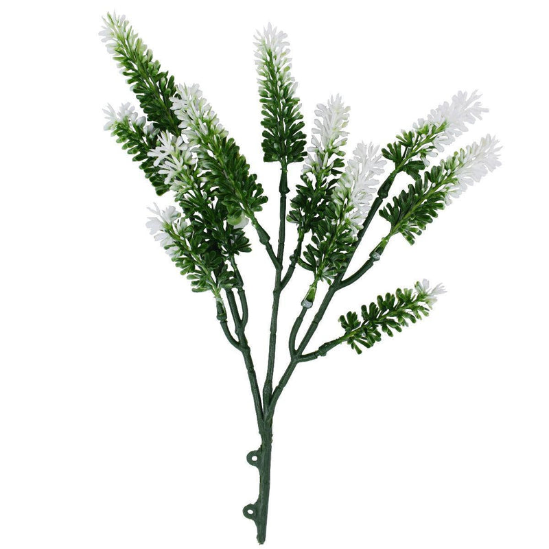 Artificial Small White Lavender UV Resistant 26cm - John Cootes