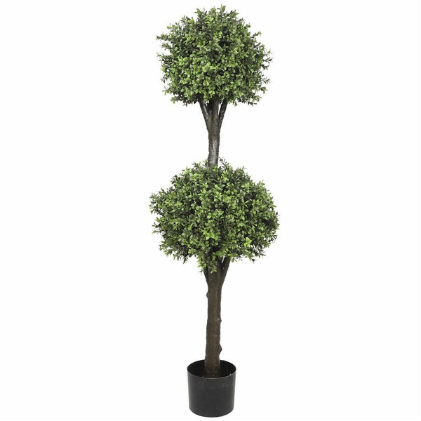 Artificial Topiary Tree (2 Ball Faux Topiary Shrub) 150cm High UV Resistant - John Cootes