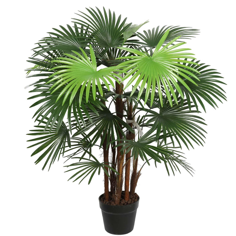 Artificial Wide Leaf Fan Palm Tree 90cm - John Cootes