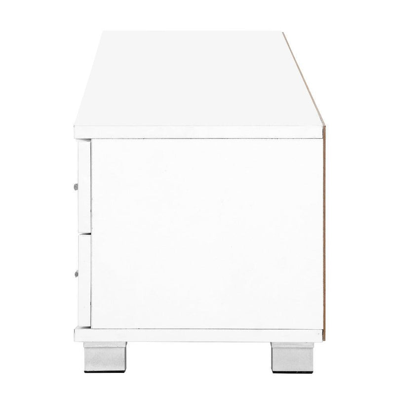 Artiss 120cm TV Stand Entertainment Unit Storage Cabinet Drawers Shelf White - John Cootes