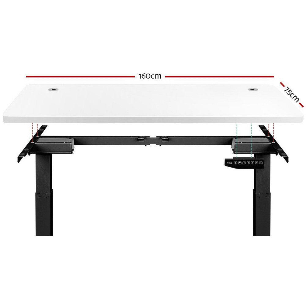 Artiss 160cm Motorised Electric Height Adjustable Standing Desk Table Dual Motor - John Cootes