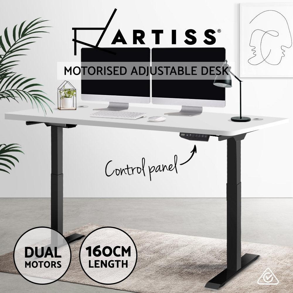 Artiss 160cm Motorised Electric Height Adjustable Standing Desk Table Dual Motor - John Cootes