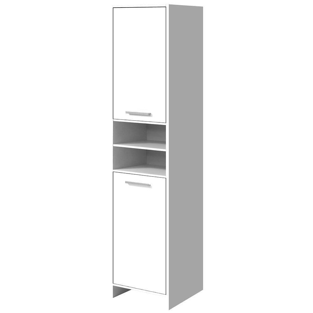 Artiss 185cm Bathroom Tallboy Toilet Storage Cabinet Laundry Cupboard Adjustable Shelf White - John Cootes