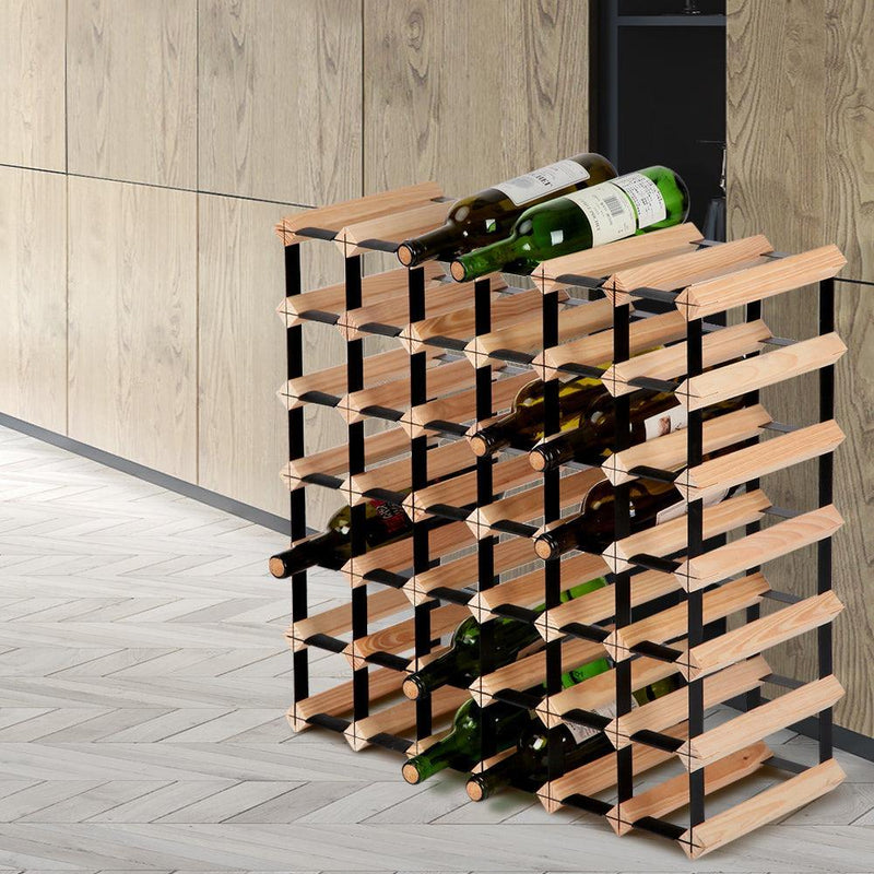 Artiss 42 Bottle Timber Wine Rack - John Cootes