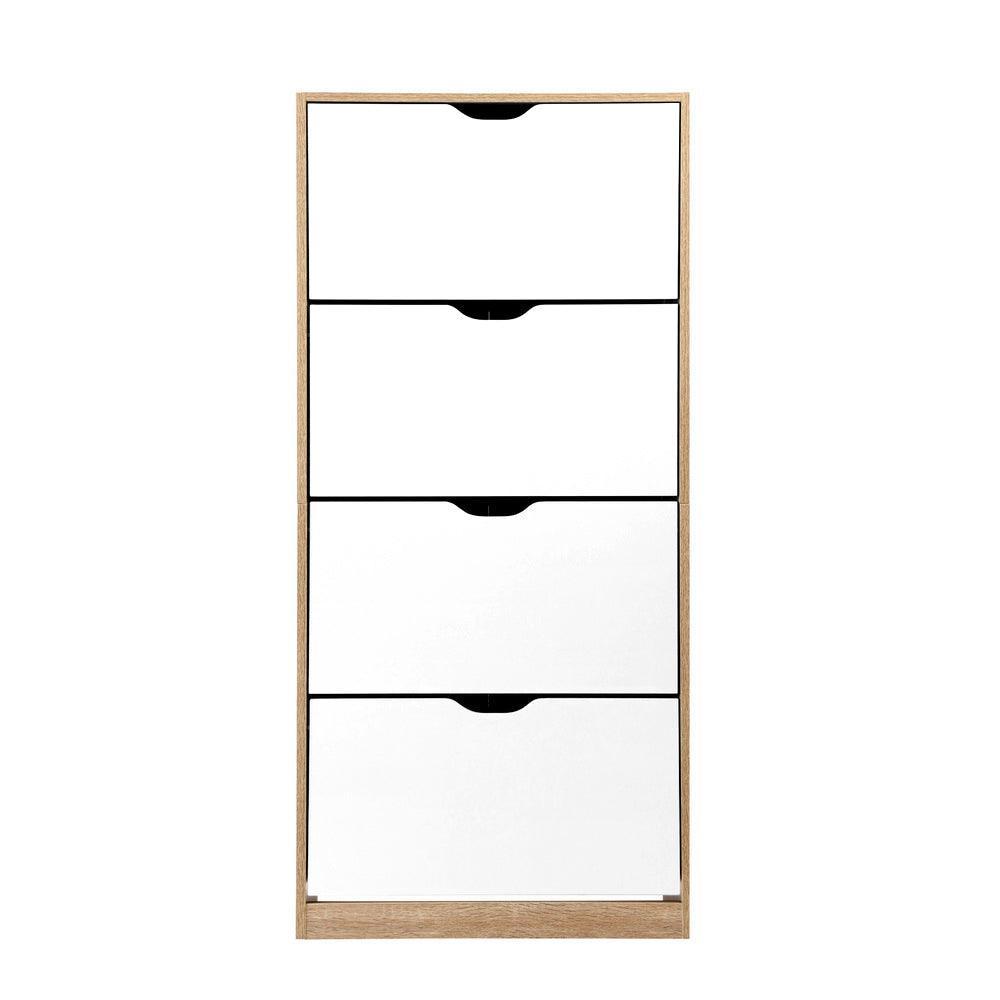 Artiss 48 Pairs Shoe Cabinet Rack Organiser Storage Shelf Wooden - John Cootes