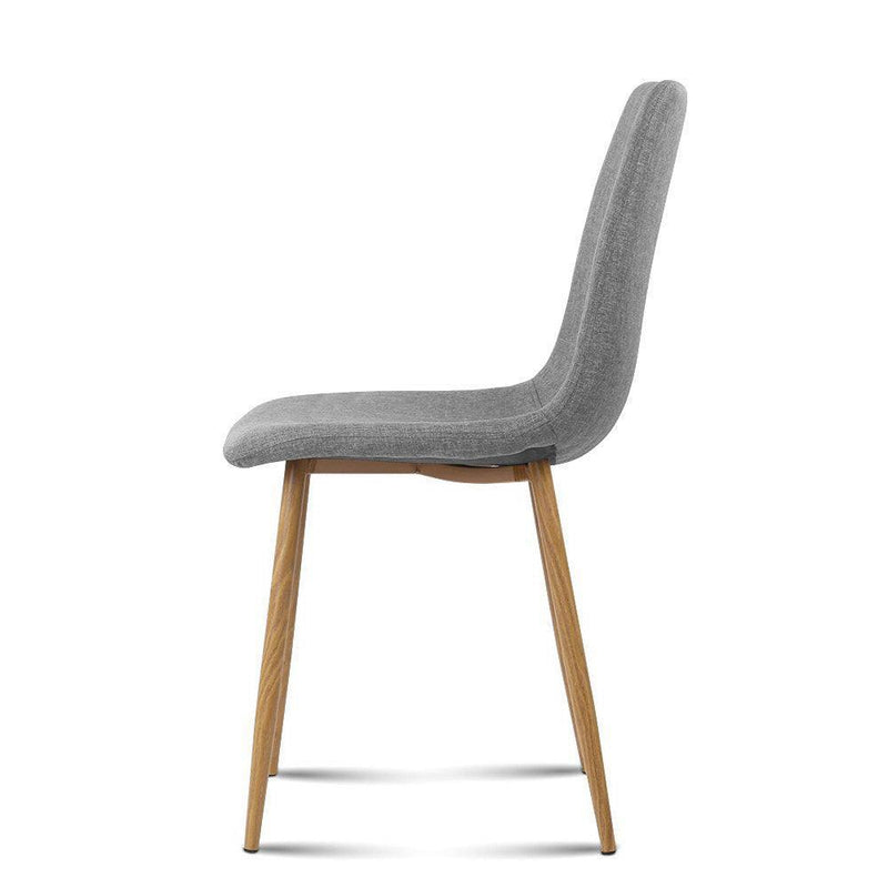 Artiss 4X Collins Dining Chairs - Light Grey - John Cootes