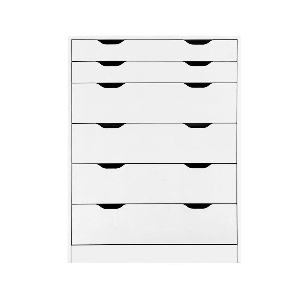 Artiss 6 Chest of Drawers Tallboy Cabinet Storage Dresser Table Bedroom Storage - John Cootes