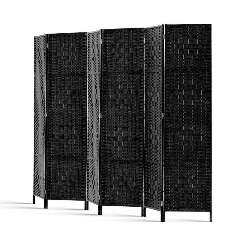 Artiss 6 Panel Room Divider - Black - John Cootes