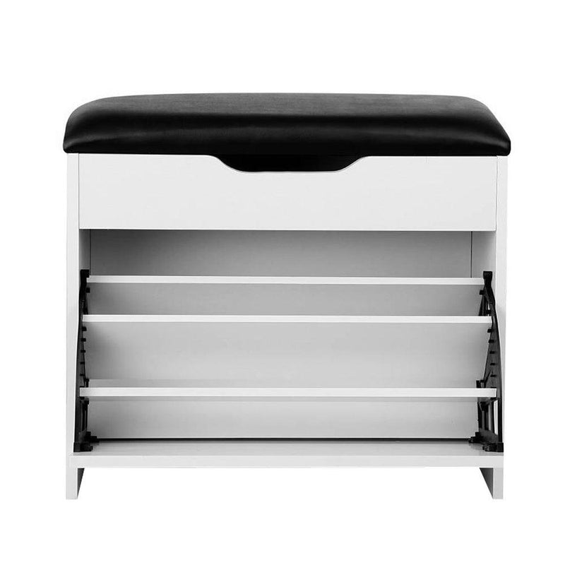 Artiss Adjustable 3 Tier Storage Cupboard - White - John Cootes