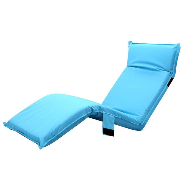 Artiss Adjustable Beach Sun Pool Lounger - Blue - John Cootes
