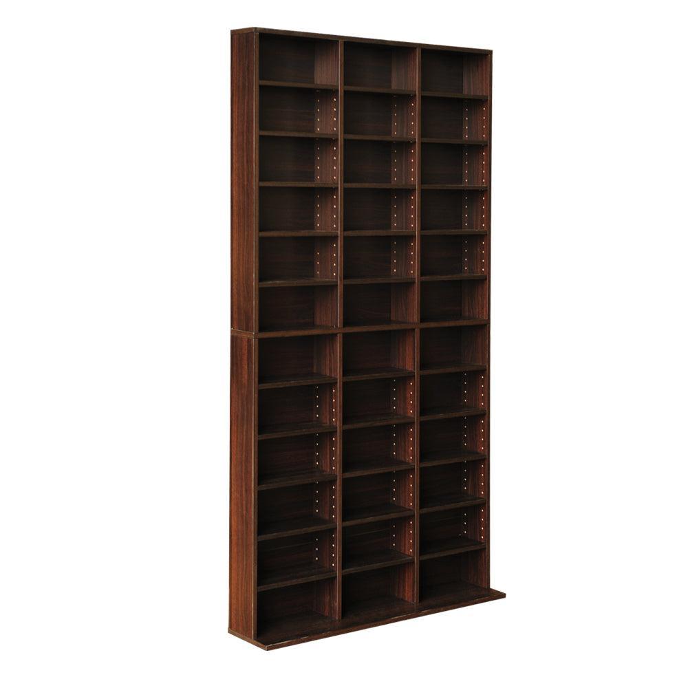 Artiss Adjustable Book Storage Shelf Rack Unit - Expresso - John Cootes