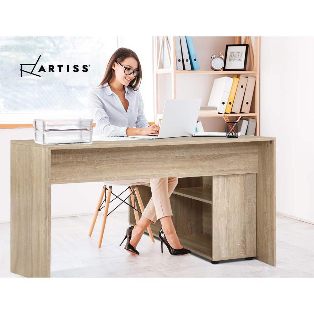 Artiss Alban Computer Desk Workstation with 4-Cube Bookcase - John Cootes