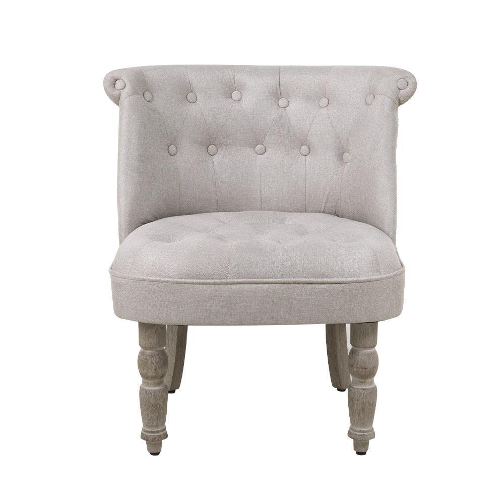 Artiss Armchair Lorraine Accent Chair Sofa Chairs French Provincial Beige - John Cootes