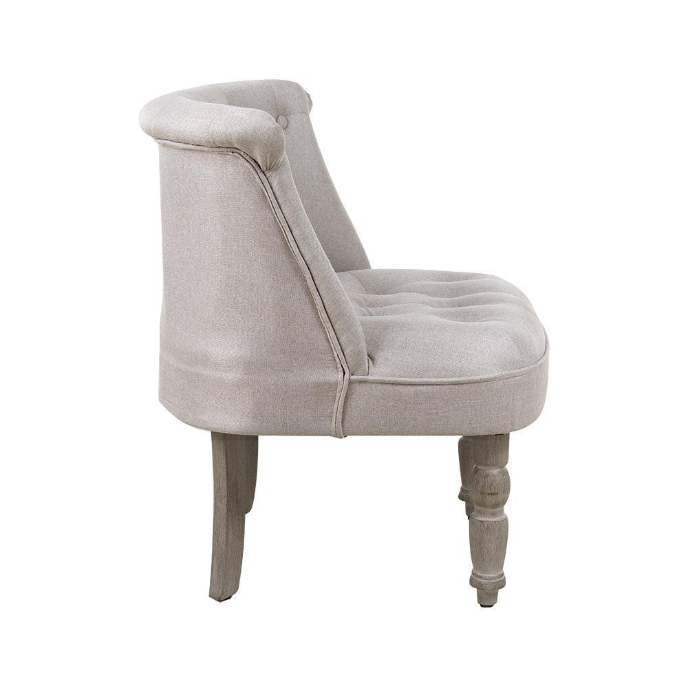 Artiss Armchair Lorraine Accent Chair Sofa Chairs French Provincial Beige - John Cootes