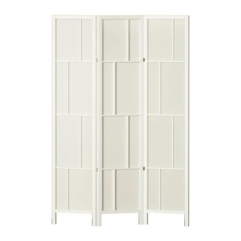 Artiss Ashton Room Divider Screen Privacy Wood Dividers Stand 3 Panel White - John Cootes