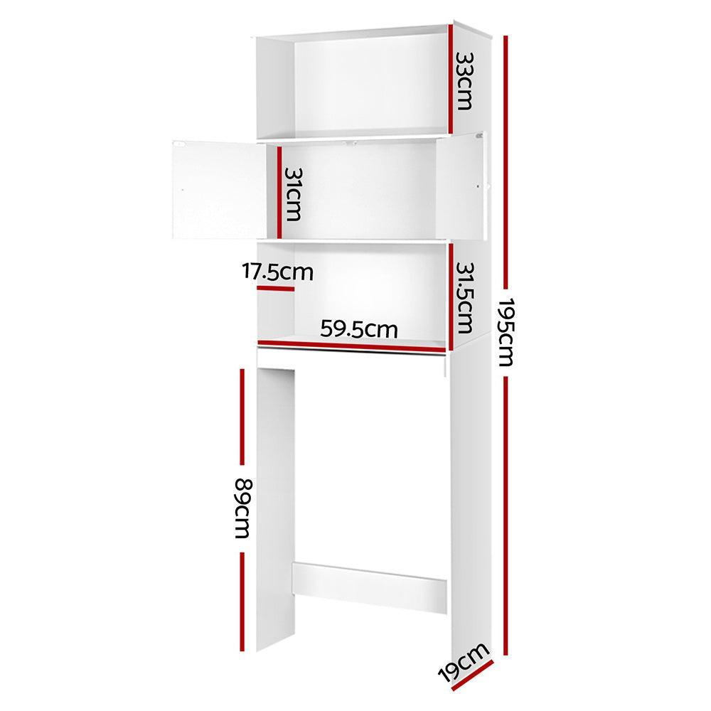 Artiss Bathroom Storage Cabinet - White - John Cootes